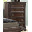 Commode 5 tiroirs en acajou traditionnel