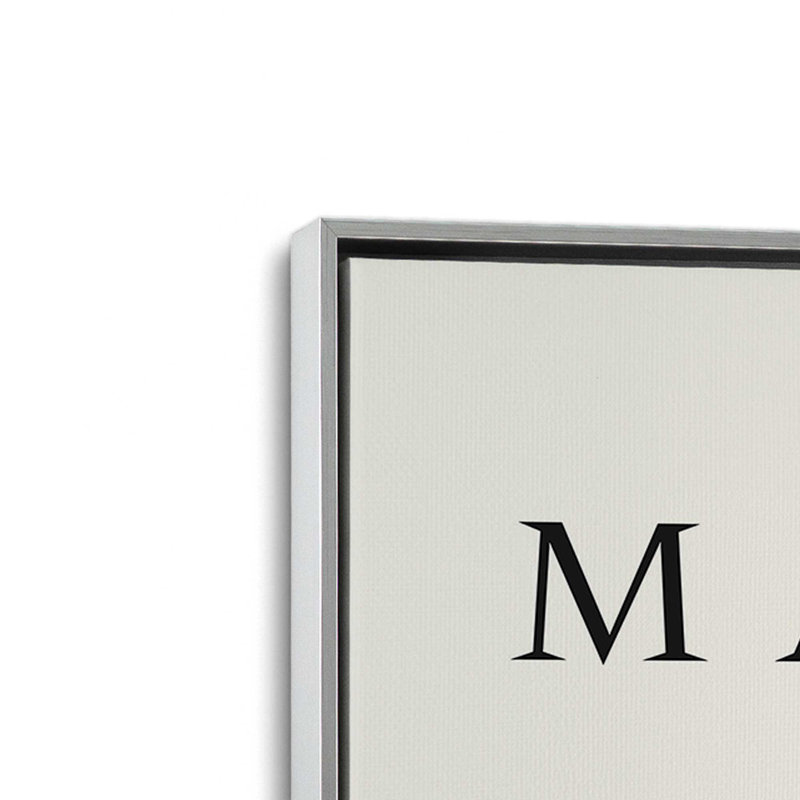 Matisse's La Gerbe Quartet en noir, Cadre flottant en chrome poli, H 48,75 po x l 32,75 po x P 1,75 po