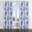 Panneaux de rideaux Boho - Rideau délicat à motif œillets délicats à motif cachemire bleu et rose Boho - 1 panneau-700522109-700522106
