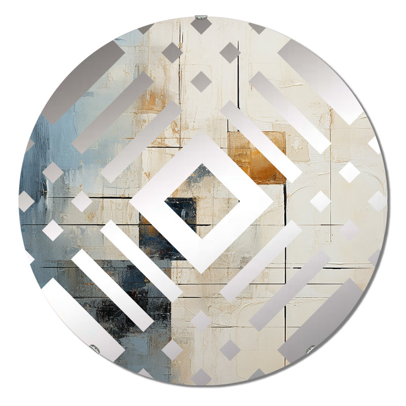 Certie - Miroir décoratif diamant, 31,4 po x 31,4 po