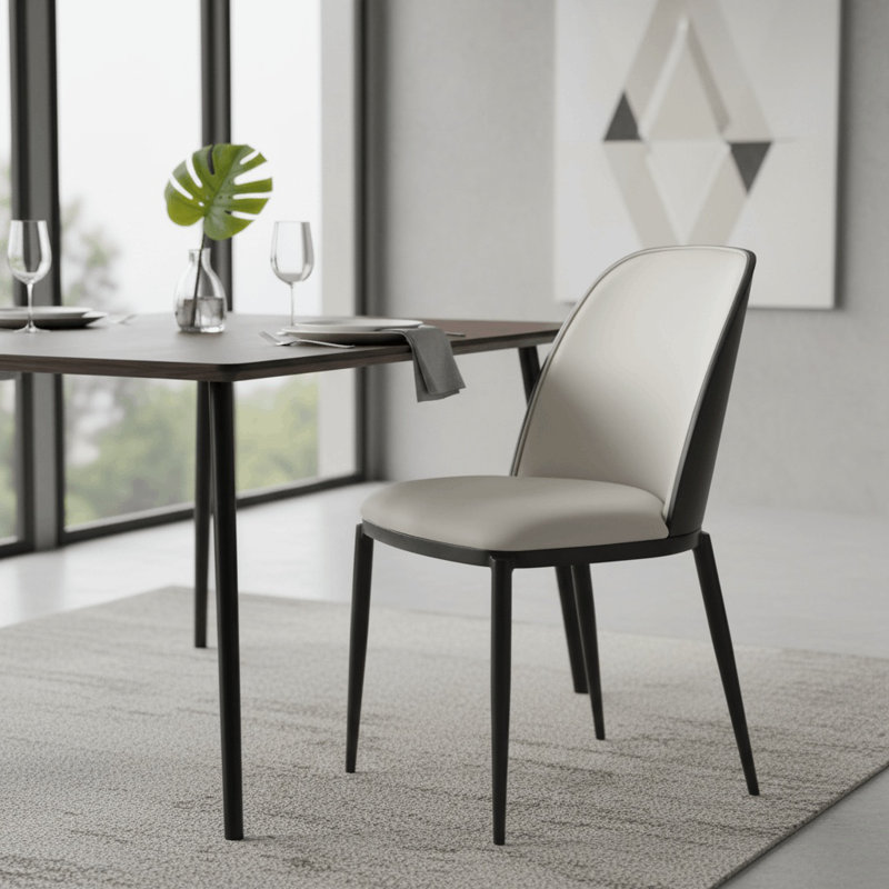 Chaise d'appoint Kelce, Noir / bleu platine