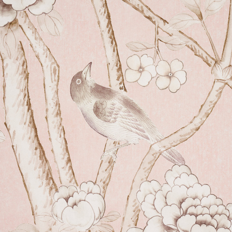 Schumacher x Mary McDonald Chinois Palais Panel, Blush Conch