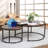 Oryan Frame Nesting Tables Set - 2-Tier Storage End Tables, Space Saving-504316313-504316294