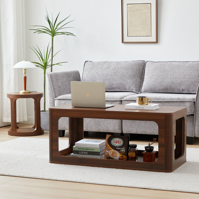 Kaigen 3 - Piece Living Room Table Set, Brown Wood