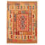 Tapis unique en laine nouvel âge 3 pi 5 po x 4 pi 9 po