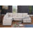 Upholstered Corner Sectional With Pull Out Loveseat And Storaged Chaise-1704753376