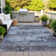 Machine Washable Indoor/Outdoor Xhevrie Blue Rug