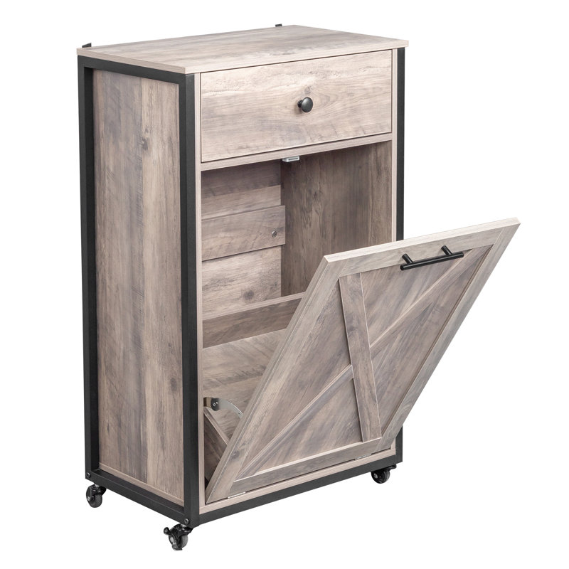 Poubelle en bois manufacturé 10 gallons