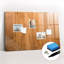 Magnetic Memo Board Whiteboard - 90 x 60 cm - With Marker and Magnets - Wooden planks