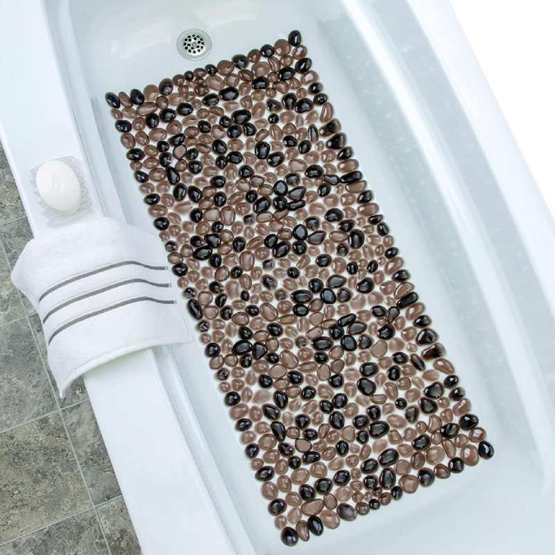 Adarah Plastic / Acrylic Non-Slip Shower Mat, Bronze