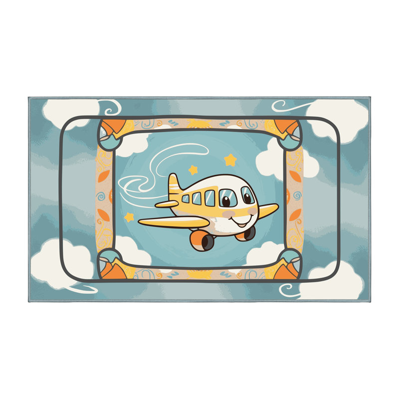 Tapis pour enfant Zoomie, Rectangle 4pi x 6 pi