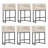 26" Upholstered Counter Stool with Metal Frame-123103707