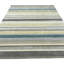 Tapis contemporain rayé gris clair fait à la main-612132119