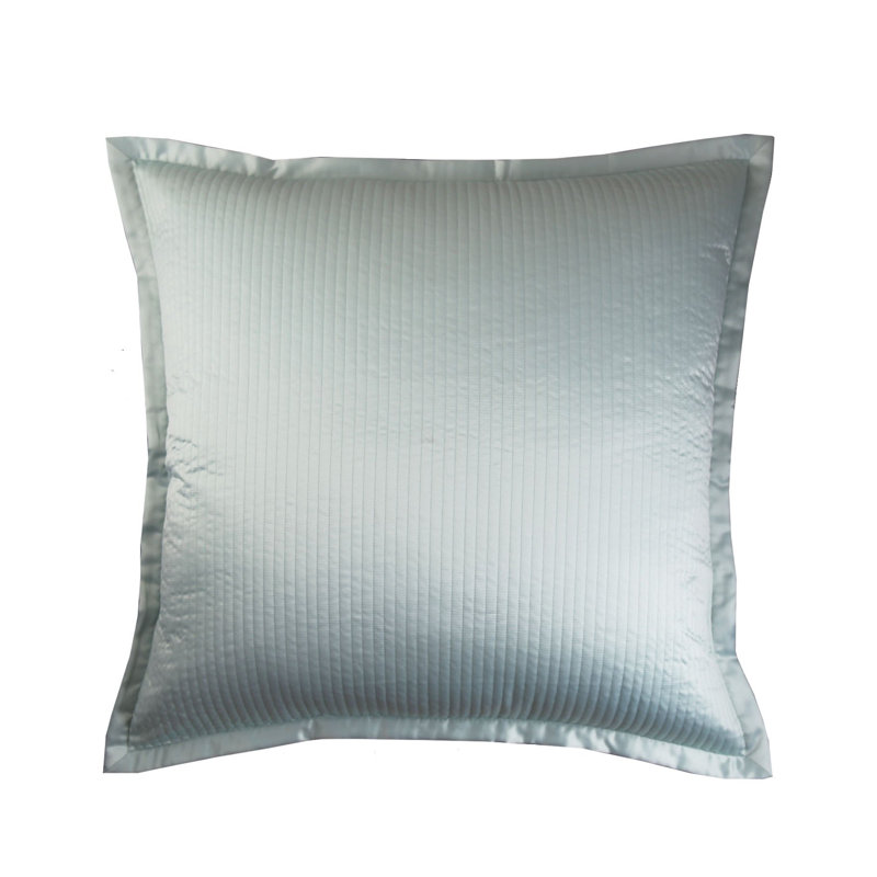 Linea Coverlet, Queen Coverlet + 2 Euro Shams, Gracious Blue