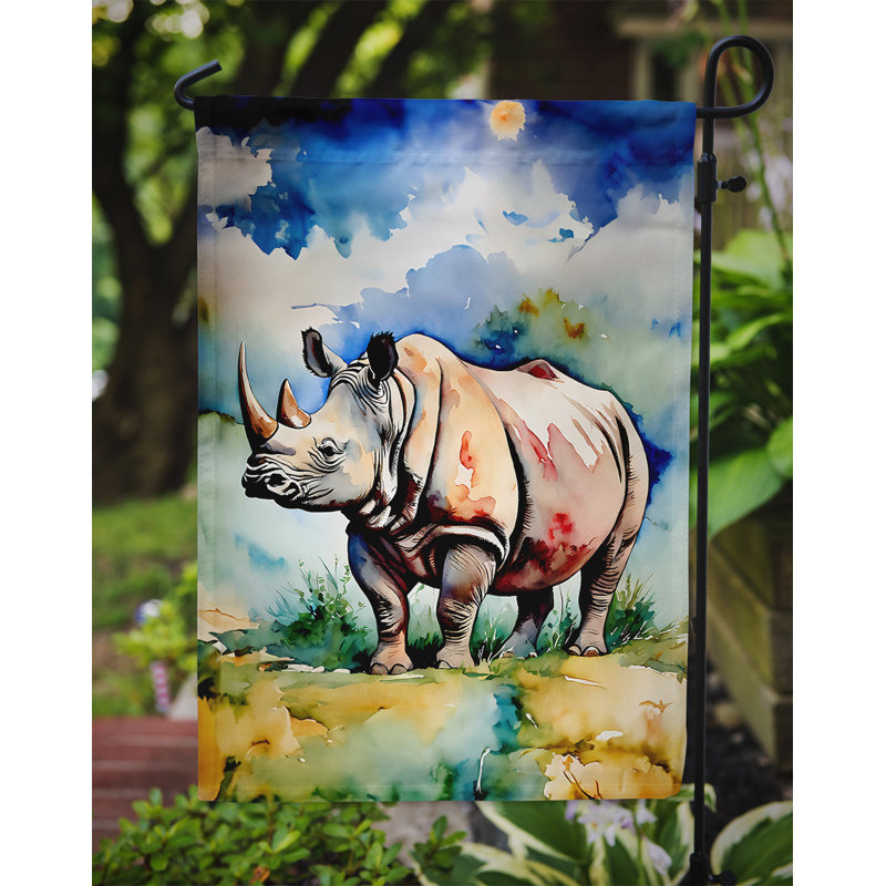 Drapeau de jardin en polyester double face H 15,5 po x l 11,25 po