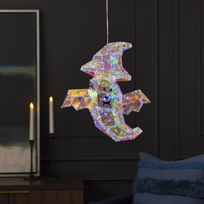 Prismatic Iridescent Wizard Ghost 16", LED Lights