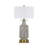 32.75"H Ceramic Table Lamp With Linen Shade