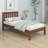 Wood Platform Bed With Headboard-1148228793