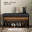 Banc de rangement rembourré en similicuir Eilley