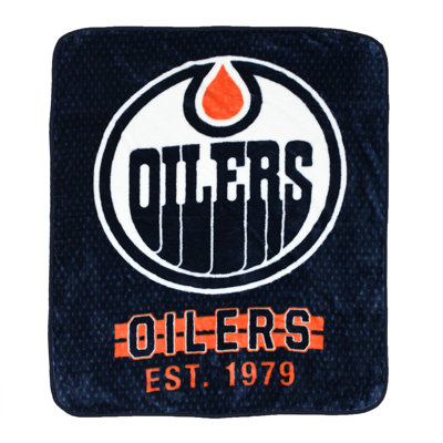 Jeté en polyester NHL Edmonton Oilers