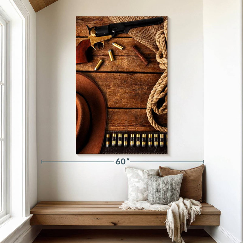 Lelar Western Cowboy Gear, 51" H x 34" W
