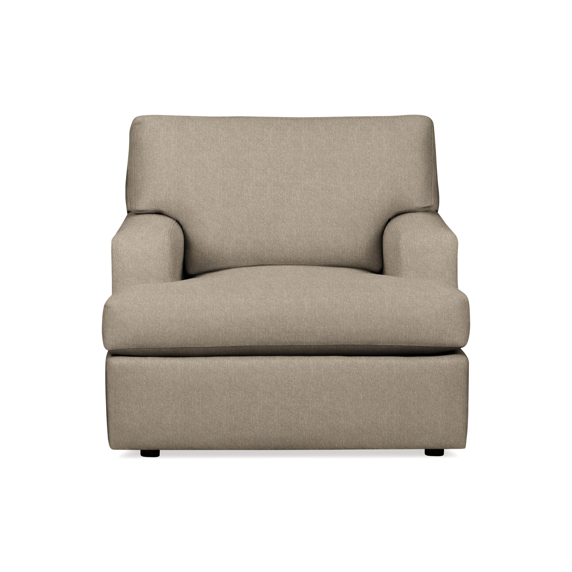 Cleo Upholstered Custom Accent Chair, Davis Chateau Gray Bouclé