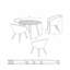 Cambrai 4 - Person Acacia Patio Dining Set with , Cushions Included