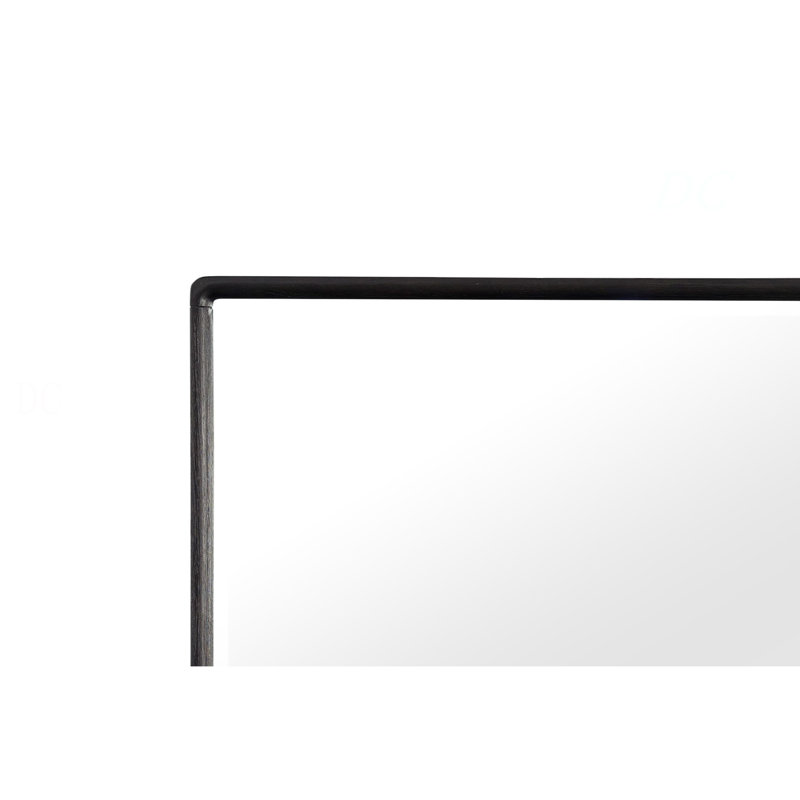 Miroir rectangulaire en bois, finition poivre