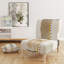 Fauteuil de chambre abstrait tapissier abstrait I