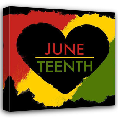 Art sur toile tendue avec Lark Manor ™ Prime, Marcus Gallery, Juneteenth Heart