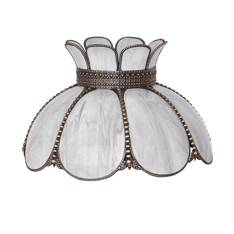 Abat-jour de 18 po de largeur Annabelle, Gris