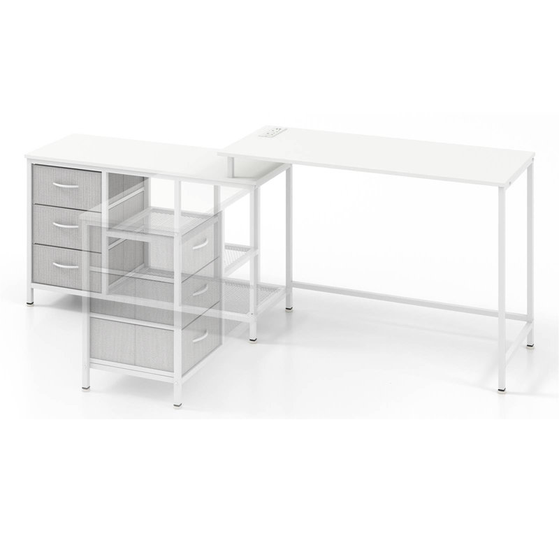 Blunk 10Cm W L-Shaped Computer Desk