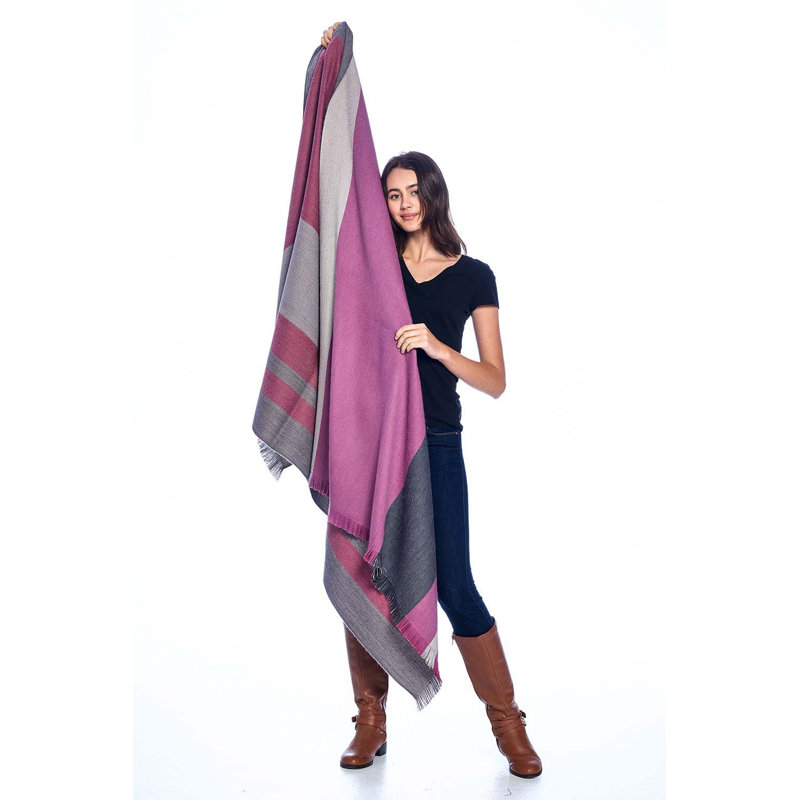 Hand Woven Throw Blanket, Sangria