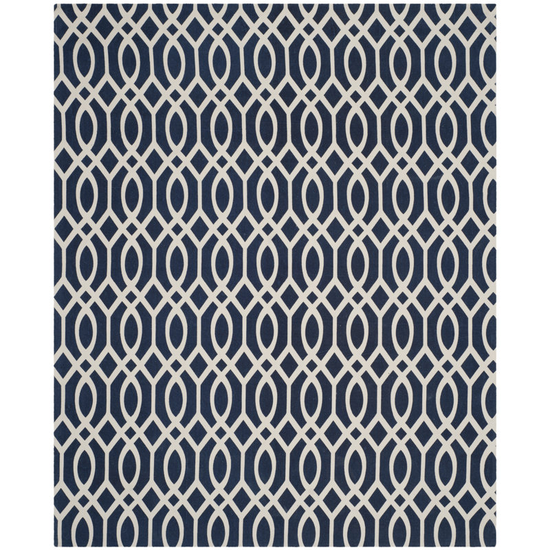 Holsworthy Cedar Brook Hand Loomed Cotton Geometric Rug, Rectangle 4' x 6'