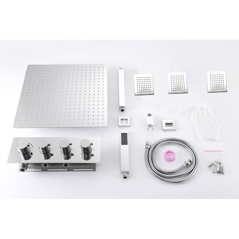 All-In-One Kit with Rough in-Valve, Chrome