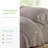 Cariloha Retreat 4-Piece Sateen Sheet Set | Lyocell Material | Breathable, Corner Straps, Extra soft & Cooling-105365022-105365018