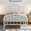 Metal Bed with Arched Headboard and Footboard-366383309-366383306