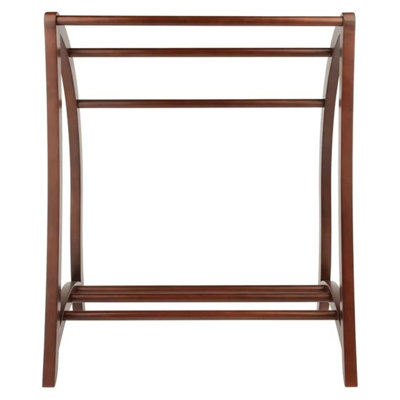 Porte-serviettes sur pied en bois