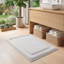 Tapis pour salle de bain en mousse viscoélastique blanche antidérapante 16 po x 24 po-133352964-133352968
