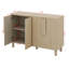 Buffet polyvalent - magnifique buffet en bois avec tablettes réglables et poignées arquées uniques-118815891