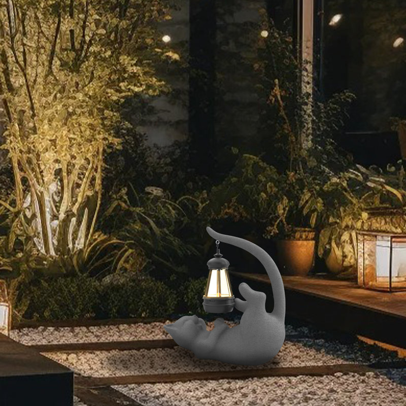 Water Resistant Resin Garden Statue, Grey