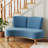 Upholstered Bench With Wooden Legs-1657012349