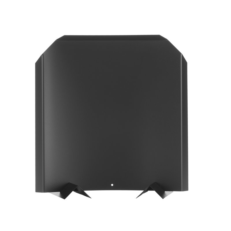15-Inch Gray Stainless Steel Fireback Shield