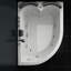 Porcher 1100mm x 1550mm Whirlpool Acrylic Bathtub with Tap-26297265