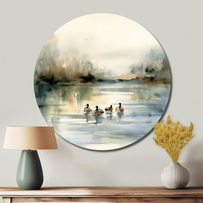 Ghislain - Animals Round Metal Art