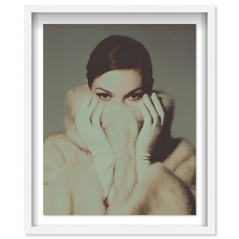 Hidden Expression Shadowbox Fashion Print by Oliver Gal, Black Frame, 16 x 20, 37.5"H x 31.5"W, White Shadowbox