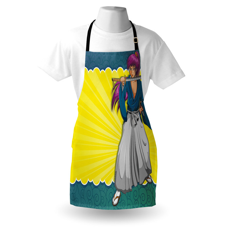 No Pattern Bib Apron