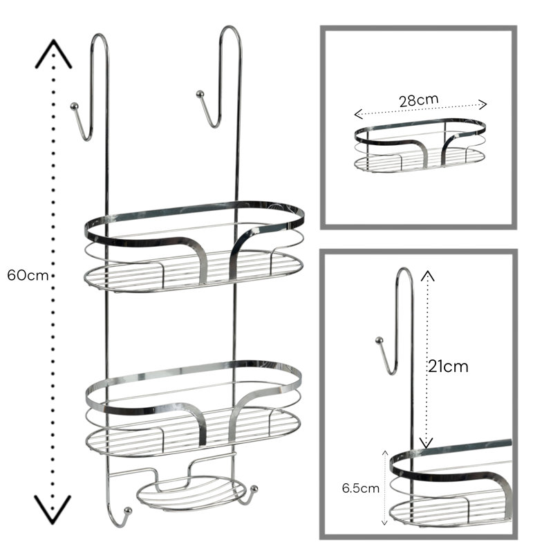 Dante Shower Caddy, Chrome