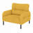 Corduroy Fabric Accent Armchair-1832679463