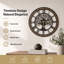 Iron Digital Wall Clock